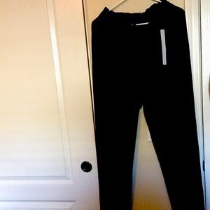 Womens XL Trouser pants with tags-dark blue with red stripes.Comfortable/classy.